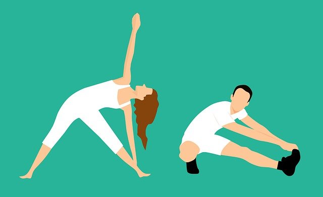 Image of people stretching showing flexibility