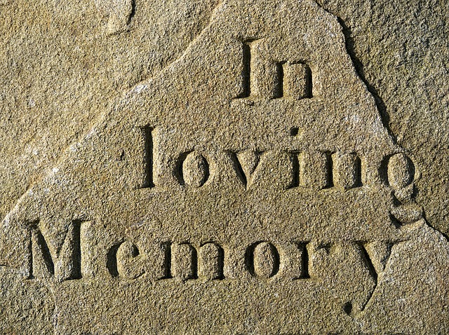 Image depicts a grave stone, to support the text of losing a partner