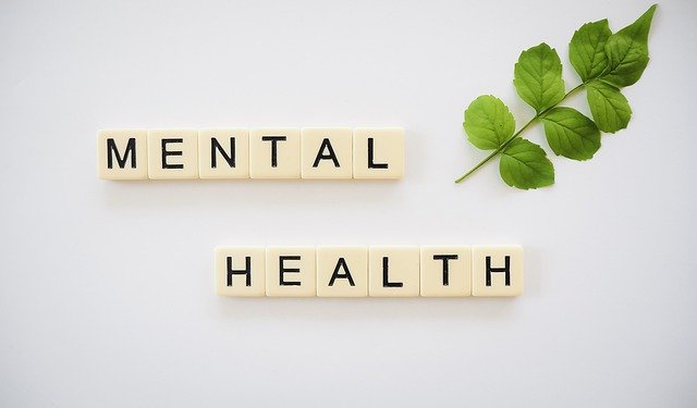 Image of the words mental health to support the text