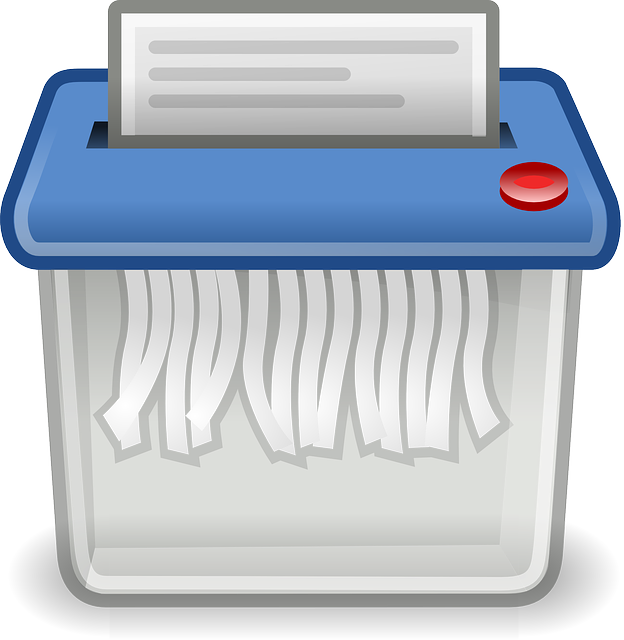 Image of a shredder to support the text