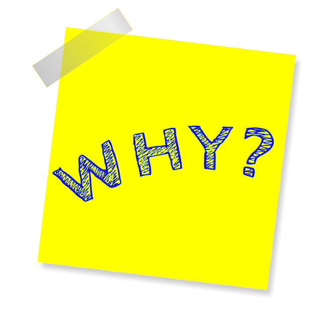 Image of a postit note which says Why?