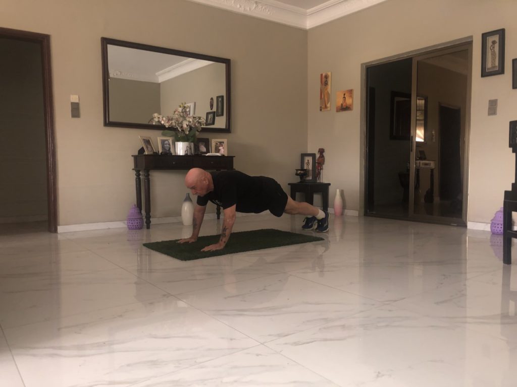 Image of the push-up position