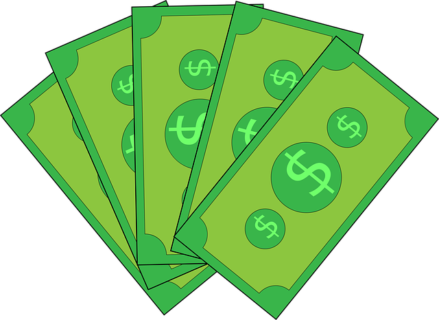 Image of green dollar bills to support the text, how age affects elderly nutrition