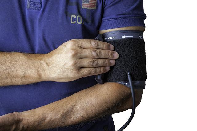 Image of a blood pressure monitor, jumping help control blood pressure