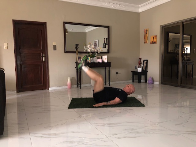 Here is a great core stabilization exercise. This one involves rotation from the waist down using muscles that power mobility