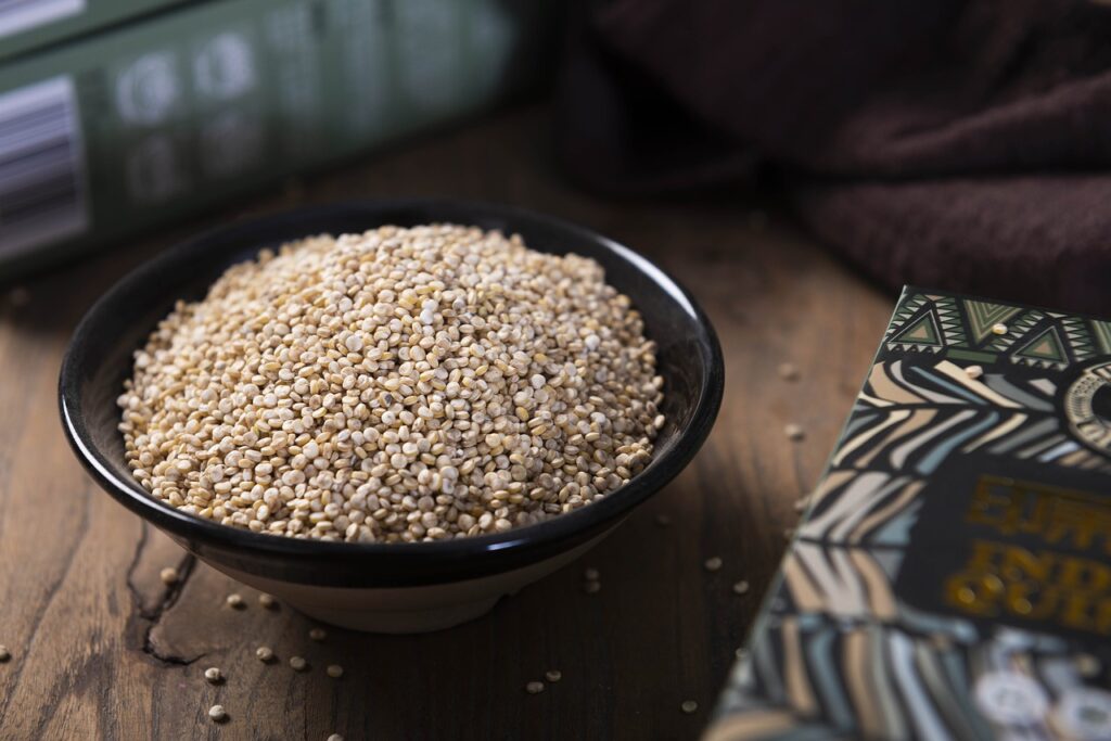 Packed with protein, fiber, and various vitamins and minerals, quinoa is also a great source of magnesium. 