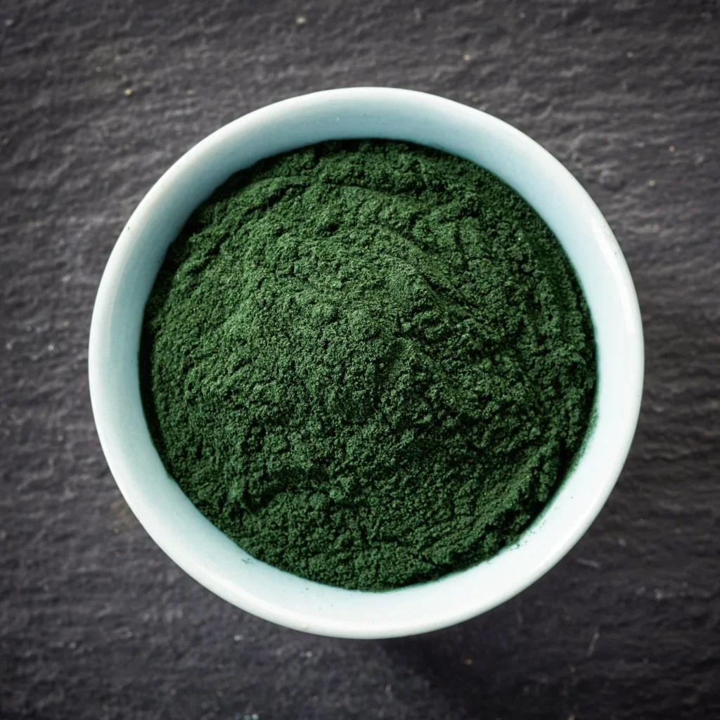 spirulina is a complete protein abundant in essential amino acids and also works to regulate serum lipid levels. It has alpha-linolenic acid, which research suggests can reduce inflammation and open the arterial walls. which helps unclog them