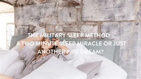 The Military Sleep Method. this method reportedly helps many fall asleep in under 2 minutes.