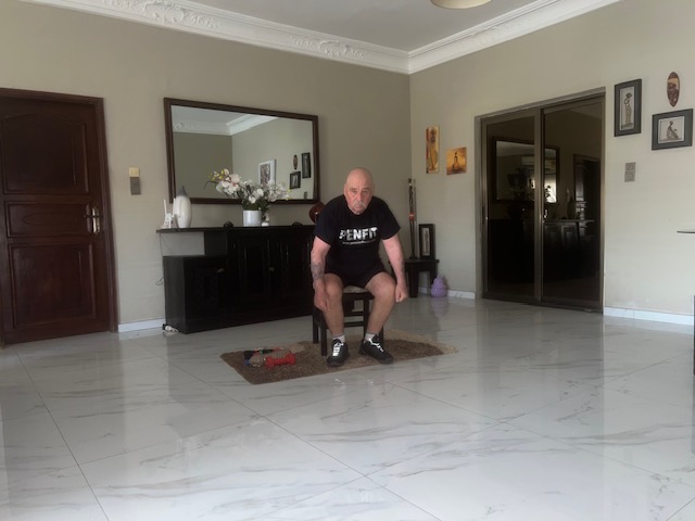 Chair Squats (Legs, Glutes, Balance)